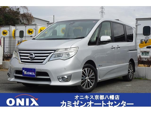 日産 セレナ ハイウェイスター　Ｖセレ＋セーフティＩＩ　ＳＨＶ　両側電動スライドドア　エマージェンシーブレーキ　アラウンドビューモニター　純正ナビ　後席モニター　ＬＤＷ　クルーズコントロール　ＬＥＤヘッドライト　オートライト　インテリキー　純正アルミ