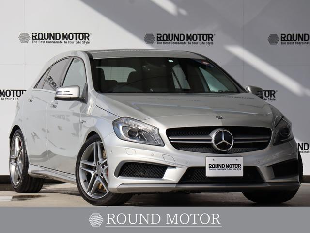 メルセデス・ベンツ Ａクラス Ａ４５　ＡＭＧ　４Ｍ　ＥＧＳプレミアム１年保証付き　Ｒ１８ＡＷ・レッドキャリパー・前後センサー・バックカメラ・衝突軽減ブレーキ・追従クルコン・ブラインドスポット・パワーシート・シートヒーター・地デジナビ・ＣＤ・アイドリングストップ