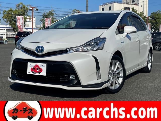 プリウスアルファ(トヨタ) Ｓツーリングセレクション　純正８インチＳＤナビ・フルセグＴＶ・ＢＴオーディオ・ＤＶＤ再生・バックカメラ・スマートエントリー＆スタートシステム・ＬＥＤヘッドライト＆ＬＥＤフォグ・クルーズコントロール・純正１７ 中古車画像