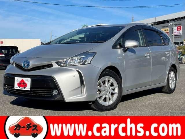 プリウスアルファ(トヨタ) Ｓ　純正８インチＳＤナビ・フルセグＴＶ・ＢＴオーディオ・ＤＶＤ再生・バックカメラ・スマートエントリー＆スタートシステム・純正１６インチアルミ・ＬＥＤフォグ・ボイスコーナー・ＥＴＣ・ウィ 中古車画像