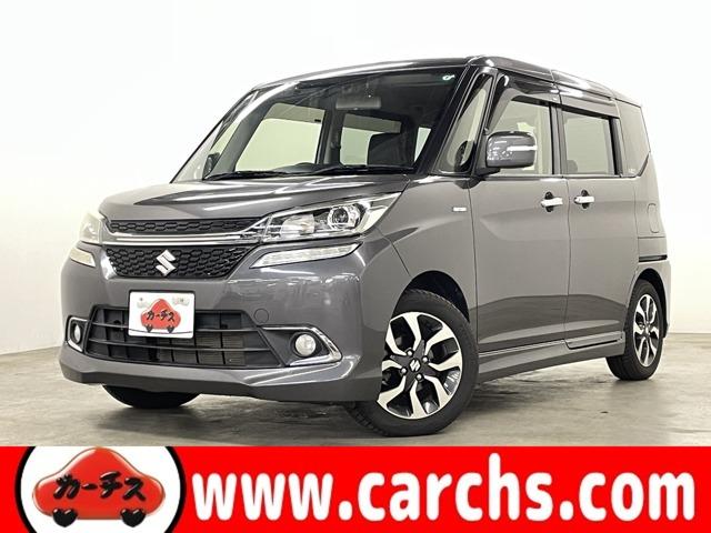 ソリオ(スズキ) １．２バンディットＦリミテッド　５名　ワンセグ付純正ナビ！バックモニター！デュアルカメラブレーキサポート！アイドリングストップ！両側パワースライドドア！純正ＡＷ！ＬＥＤヘッドランプ！ウインカーミラー！フォグランプ！Ｒス 中古車画像