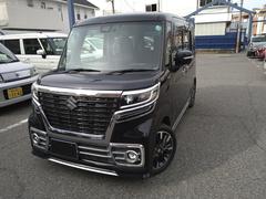 スペーシアカスタム ハイブリッドXSターボ ドライブレコーダー ETC 両側電動スライドドア ナビ TV クリアランスソナー オートクルーズコントロール 衝突被害軽減システム オートライト LEDヘッドランプ スマートキー アイドリングストップ 中古車画像