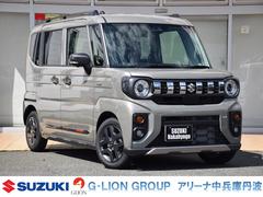 スペーシアギア ハイブリッドXZ 新車未登録 全方位モニター付9インチナビ ステアリングヒーター シートヒーター 両側パワースライドドア DSBSII ヘッドアップディスプレー ルーフレール サーキュレーター オートライト ACC 中古車画像