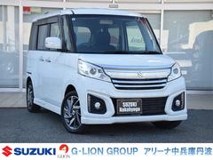 スペーシアカスタム XS 純正ナビ 両側パワースライドドア CD&DVD&BT フルセグTV シートヒーター リアロールサンシェード HIDヘッドランプ オートライト スマートキー&プッシュスタート 中古車画像