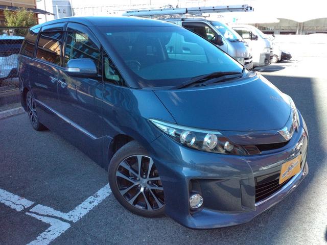 エスティマ(トヨタ) アエラス　プレミアムエディション　ワンオーナー　両側パワースライドドア　純正８インチナビＴＶ　リア１１インチフリップダウンモニター　バックカメラ　前後ドライブレコーダー 中古車画像