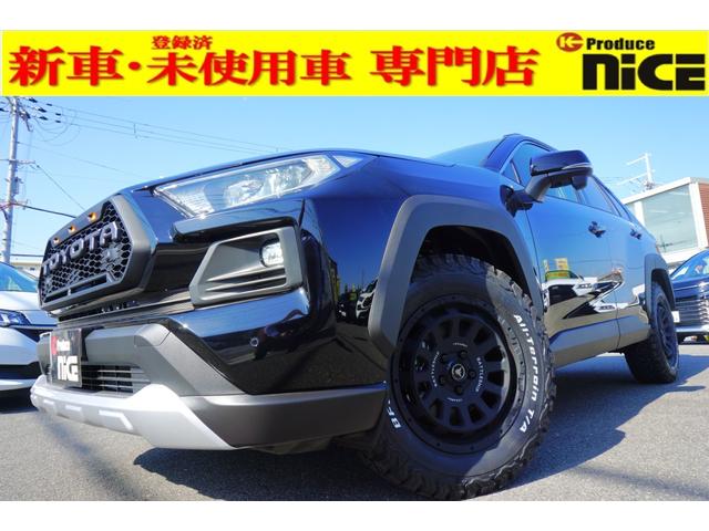 アドベンチャー　登録済未使用車　新品ＴＯＹＯＴＡグリル　新品バトルシップＮＥＯ１７インチアルミ　新品グッドリッチホワイトレタータイヤ　１０．５ディスプレイオーディオプラス　ナビ　衝突軽減ブレーキ　ＢＳＭ　フルセグＴＶ