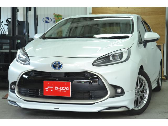 ☆カッコいいアクア入庫です♪モデリスタ♪車高調付き☆ ☆ＧＯＯ鑑定付き☆修復歴無し☆全国対応１年保証付き☆全国納車可能☆