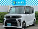 タント カスタムＲＳ　禁煙　外品ナビ（ＣＮ－ＨＥ０２ＷＤ）フルセグＴＶ　全周囲モニター　両側パワースライドドア　スマートキー　シートヒーター　衝突軽減　レーンキープ　ＥＴＣ（1枚目）
