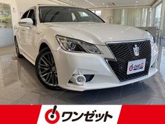 トヨタ　クラウンハイブリッド　アスリートＳ　禁煙車　サンルーフ　黒本革シート