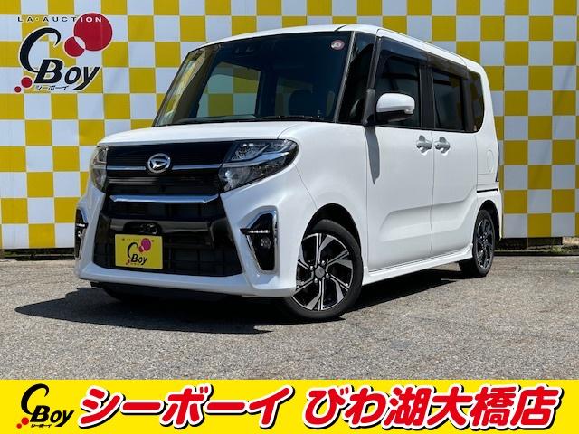 タント(ダイハツ) カスタムＸセレクション　ワンオーナー　禁煙車　両側パワスラ　スマアシ　ハーフレザーシート　社外フルセグナビ 中古車画像