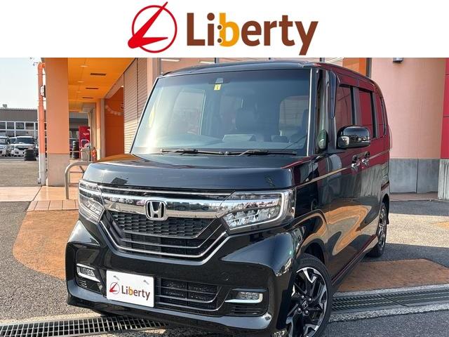 ホンダ Ｎ－ＢＯＸカスタム Ｇ・Ｌターボホンダセンシング　ＥＴＣ　バックカメラ　両側電動スライドドア　ナビ　ＴＶ　レーンアシスト　衝突被害軽減システム　スマートキー　アイドリングストップ　電動格納ミラー　ＣＶＴ　ＥＳＣ　ＣＤ　ＤＶＤ再生　ＵＳＢ