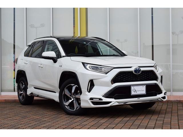 ＲＡＶ４ ＰＨＶ Ｇ　Ｚ　モデリスタエアロ（Ｆ／Ｓ／Ｒ）　ワンオーナー　パノラマサンルーフ　純正ディスプレイナビ　フルセグＴＶ　アラウンドビューモニター　ブラインドスポット　革調シート　前席ベンチレーション　ＥＴＣ２．０