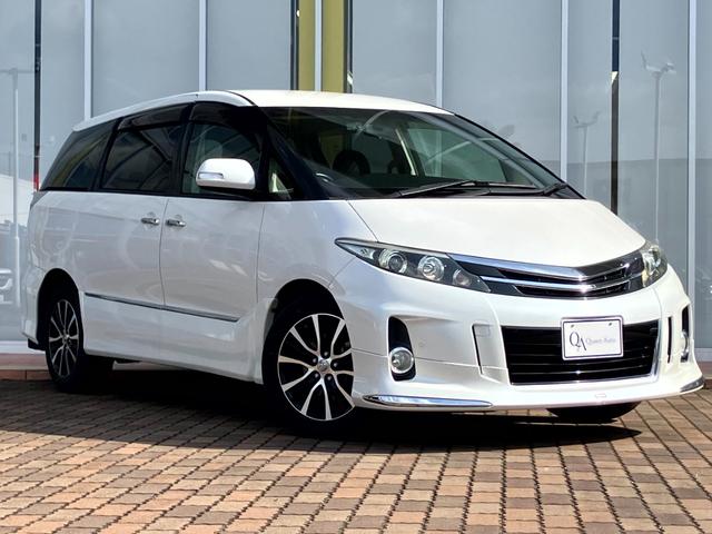 エスティマ(トヨタ) アエラス　プレミアムエディション　４ＷＤ／モデリスタエアロ（フロント）／ヒッチメンバー／両側パワースライドドア／純正ナビ／バックカメラ／Ｂｌｕｅｔｏｏｔｈオーディオ／後席モニター／ステアリングスイッチ／クルーズコントロール／ＥＴＣ 中古車画像