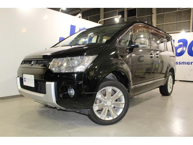 デリカＤ：５ Ｇ　プレミアム４ＷＤ☆１オナ禁煙車☆後席純９Ｗ型吊下モニター　☆クルコン☆両Ｐスラ＆Ｐバックドア☆ＨＩＤヘッド／オートライト／Ｆフォグ☆メッキドアミラー＆ハンドル☆純１８ＡＷ☆純ナビＲｏｃｋｆｏｒｄＦｏｓｇａｔｅプレミアムサウンド／マルチアラウンドモニターＥＴＣ（1枚目）