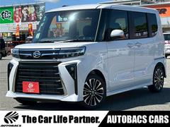 タント カスタムRS 届出済未使用車 衝突被害軽減ブレーキ スマートキー2本 ターボ 両側パワースライドドア LEDヘッドライト LEDフォグ オートエアコン シートヒーター 15インチアルミホイール電動パーキングブレーキ 中古車画像