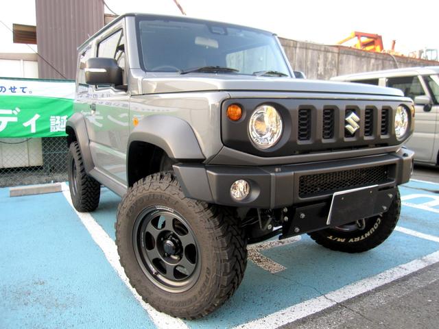 ジムニーシエラ(スズキ) ＪＣ　１オーナー　禁煙車　ピストンワークス２インチリフトアップキット　ＴＥ３７ホイール　１６インチ５本　オープンカントリータイヤ　　アルパインシエラ専用９インチビッグＸ　ハイブリッジファーストマフラー 中古車画像