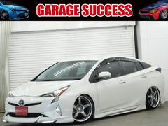 プリウス  社外エアロ/車高調/ローダウン/WORKエモーションT5R19AW/トヨタ純正9インチナビ/Clazzioシートカバー/バックカメラ/ETC/バックカメラ/Bluetooth/ 中古車画像