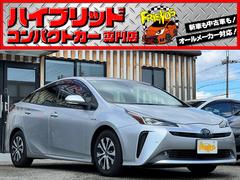 プリウス Aプレミアム 後期型 衝突軽減ブレーキ 9型ナビTV バックカメラ Bluetooth ETC ドライブレコーダー 黒革シート シートヒーター シートエアコン クルーズコントロール 純正AW 保証付 中古車画像