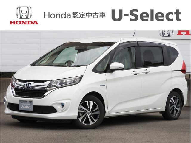 ホンダ フリードハイブリッド ハイブリッド・ＥＸ　ＨｏｎｄａＳＥＮＳＩＮＧクルーズコントロールシートヒーター両側電動スライドドアメーカーナビＤＶＤ再生フルセグＴＶバックカメラドライブレコーダーＥＴＣＬＥＤライトアルミホイール