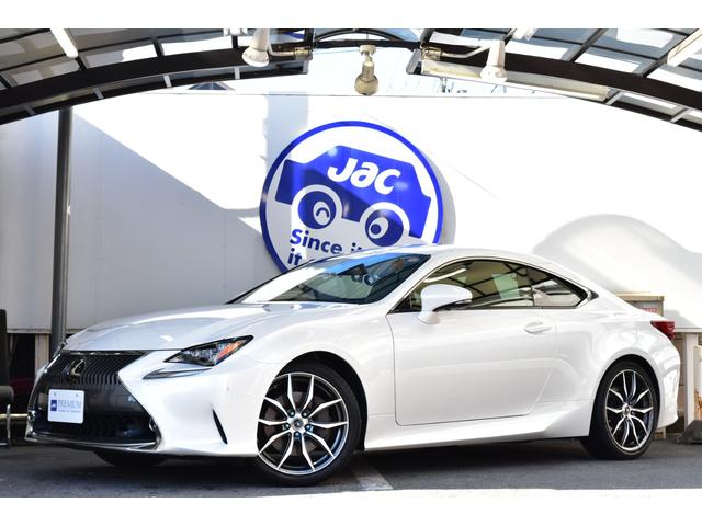 ＲＣ(レクサス) ＲＣ２００ｔ　バージョンＬ　ユーザー様直接仕入　三眼ＬＥＤ　ＮＯＶＡＲＩＳ１９ＡＷ　純正ナビ　フルセグ　Ｂカメラ　ＥＴＣ　黒セミアニリンレザー　エアシート＆ヒーター　ステアヒーター　Ｃソナー　前後ドラレコ　クルコン　検Ｒ９年８月 中古車画像