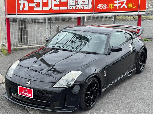 日産 フェアレディＺ バージョンＳ　６速ＭＴ　中期モデル　２９４馬力　社外エアロ　ニスモｖｅｒ．２ウイング　アミューズＣＰＵ　社外ホイール　外車高調　ブレンボキャリパー　柿本改マフラー　社外１８インチアルミ