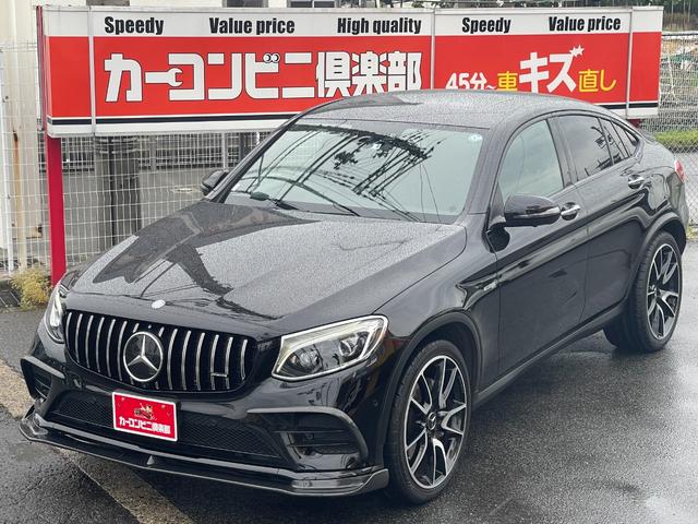 ＧＬＣ４３　４マチッククーペ　４ＷＤ　サンルーフ　パナメリカーナタイプグリル　カーボンフロントスポイラー　純正ナビＴＶ　全方位カメラ　２１インチアルミホイール　レザーシート　シートヒーター