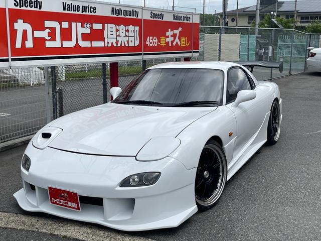 ＲＸ－７ 　ＯＨ済ＮＥＷエンジン　タービンＯＨ済　クラッチＯＨ済　ユーラスＧＴエアロ　ＧＴウイング　車高調　　社外マフラー　社外アルミホイール　ＭＯＭＯステアリング