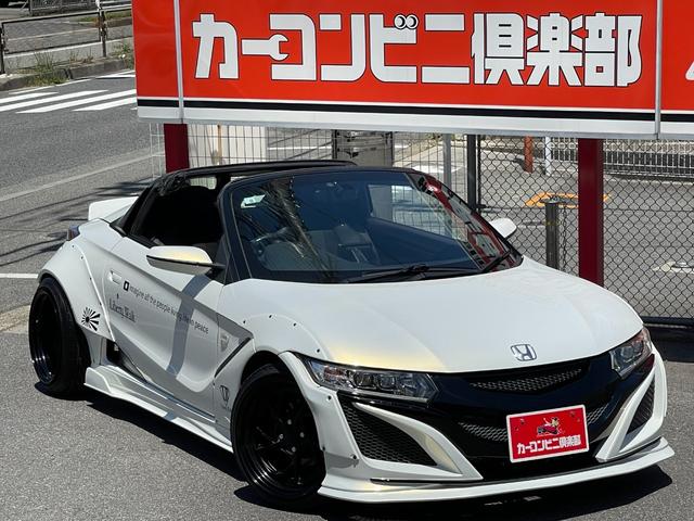 Ｓ６６０(ホンダ) α　ＬＢＷＫコンプリート　ワイドボディ公認　Ｆｒｏｎｔ　ｌｉｎｅリバティウォーク鍛造１６インチアルミホイール　ハードトップルーフ　ダックテール 中古車画像