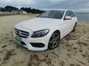 Ｃクラスステーションワゴン Ｃ２２０ｄ　ステーションワゴン　スポーツ　／ワンオーナー／ハンズフリーアクセス／レーダーセーフティパッケージ／赤レザーシート／純正ナビ／フルセグＴＶ／Ｂｌｕｅｔｏｏｔｈ／バックモニター／シートヒーター／ルーフレール（1枚目）