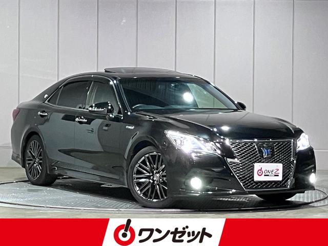 18インチスパッタリングAW!HIDオートライト! 黒本革シート・エアーシート・シートヒーター・サンルーフ!プリクラッシュ!