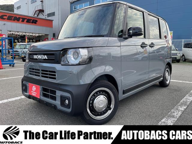 Ｎ－ＢＯＸジョイ ターボ　届出済未使用車　アクティブフェイスパッケージ　衝突被害軽減ブレーキ　両側パワースライドドア　ＬＥＤヘッドライト　ＬＥＤフォグ　電動パーキングブレーキ　電動格納ドアミラー　１４インチＪＯＹ専用ホイール（1枚目）