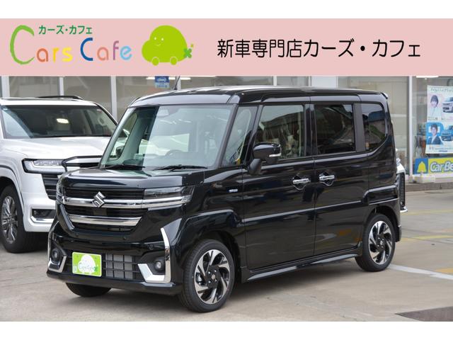 スペーシアカスタム ハイブリッドＸＳ　－　新車　－　８型大画面ナビ＆フルセグＴＶ＆ＤＶＤ再生＆ＣＤ再生＆ＳＤカード再生＆Ｂｌｕｅｔｏｏｔｈ接続＆ＵＳＢ接続＆ミュージックサーバー（ＣＤ録音）＆バックカメラ＆ＥＴＣ車載器＆フロアマット付（1枚目）