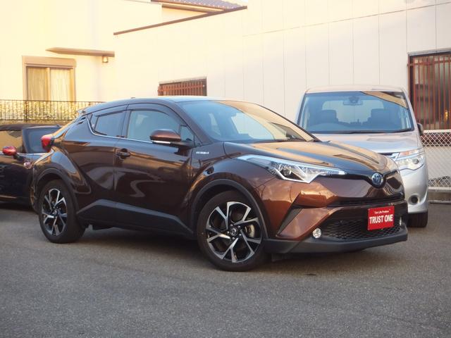 トヨタ Ｃ－ＨＲ Ｇ　法人ユーザー買取車・ドラレコ・９インチナビ・フルセグＴＶ・ブルートゥース・バックカメラ・ＥＴＣ・ヒーター付き半革シート・衝突軽減ブレーキ・ブラインドスポットモニター・車線逸脱警報・コーナーセンサー