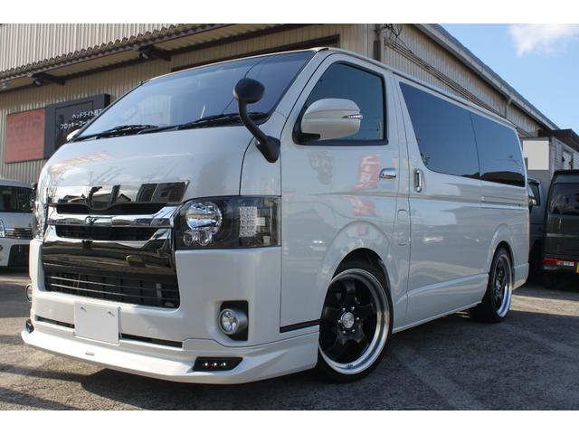 スーパーGL 50TH アニバーサリーリミテッド ヘッドライト加工 Iシーケンシャルウィンカー ワーク20インチ ローダウン ベットキット LEDテールレンズ コートテクトフロントガラス ナビ ETC バックカメラ ドラレコ 両側パワースライドドア(1枚目)