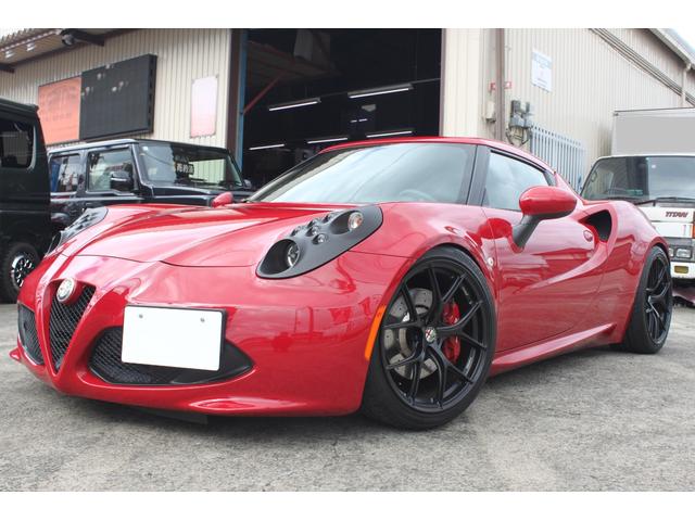 ４Ｃ(アルファロメオ) ベースグレード　左ハンドル　スポーツパッケージ　レザーパッケージ　ＫＷ車高調Ｖ２　ＴＩＴＡＮ７　Ｔ−５Ｓ 中古車画像