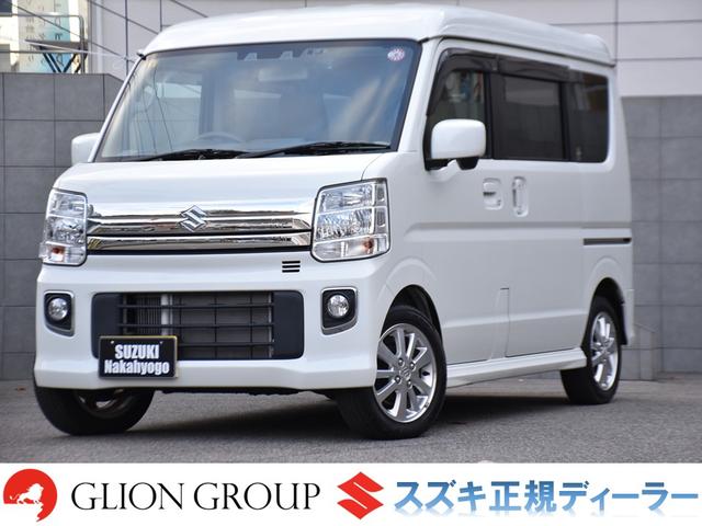 エブリイワゴン(スズキ) ＰＺターボ　ストラーダメモリーナビ／バックカメラ／フルセグＴＶ／デュアルカメラブレーキサポート／パワースライドドア／シートヒーター／オーバーヘッドシェルフ／純正ＡＷ／リアパーキングセンサー／ＥＴＣ車載器／ 中古車画像