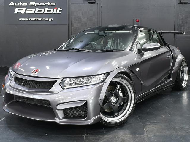 Ｓ６６０(ホンダ) β　ＨＫＳＧＴ１００Ｒ仕様フラッシュエディターセッティング　アルミサージタンクインタークーラーアルミラジエターロッソマフラーＨＫＳエアクリ＆ブローオフDampers４４ＧキャリパーＳＰＯＯＮボディ強化ＲＥＣＡＲＯ 中古車画像