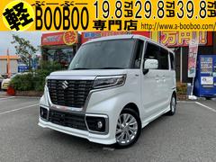スペーシアカスタム ハイブリッドGS 衝突軽減ブレーキ付 ワンオーナー  スマートキー プッシュスタート ナビ TV ETC アルミホイール シートヒーター クリアランスソナー 左リア電動スライド LEDヘッドライト LEDフォグランプ 中古車画像