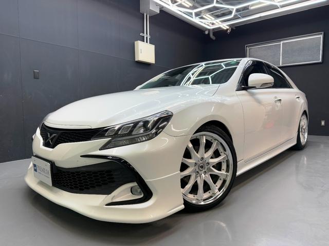 マークＸ(トヨタ) ２５０Ｓ　後期モデル　Ｆ・Ｓエアロ　ＷＯＲＫ１９インチＡＷ　ＢＬＩＴＺDampers　セーフティセンス　純正ＳＤナビ　フルセグＴＶ　ＢＴ　Ｂカメラ　ＥＴＣ２．０　前後ドラレコ　ＬＥＤヘッド　シートヒーター 中古車画像