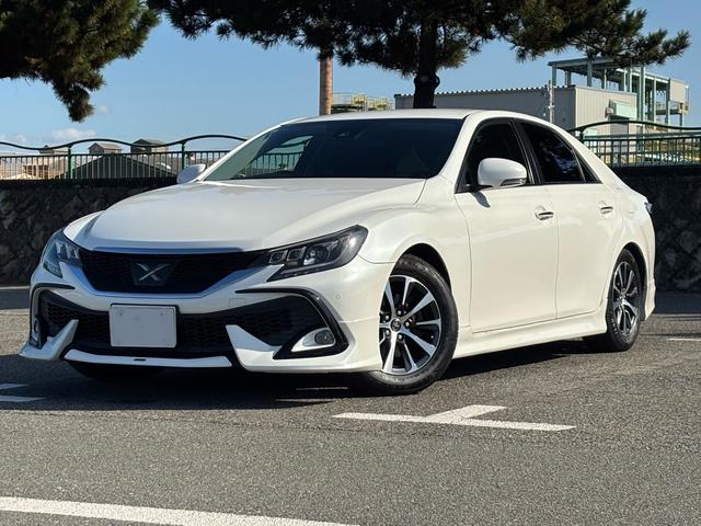 マークＸ(トヨタ) ２５０Ｓ　ＧＯＯ保証１年付き　外品ヘッドライト　モデリスタエアロ　Dampersサス　外品８インチＡＬＰＩＮＥナビ　ＥＴＣ 中古車画像