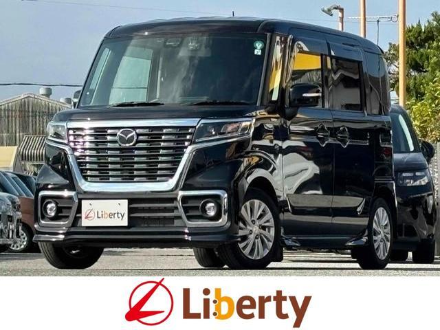 フレアワゴンカスタムスタイル(マツダ) ハイブリッドＸＧ　ＬＥＤヘッドライト　ＥＴＣ　バックカメラ　両側スライド・片側電動　ナビ　ＴＶ　クリアランスソナー　レーンアシスト　衝突被害軽減システム　オートライト　スマートキー　アイドリングストップ　電動格納ミラー 中古車画像