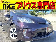 プリウス S トヨタ純正ナビ・バックカメラ・ビルトインETC・HIDヘッドライト・プッシュスタート・スマートキー・電動格納ミラー・ウィンカーミラー・オートエアコン・純正アルミホイール 中古車画像