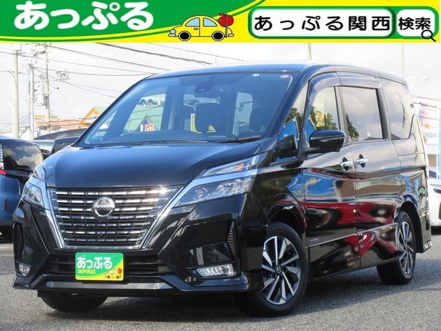 日産 セレナ ハイウェイスターＶ　純正１０インチＳＤナビ（ＣＤ　ＤＶＤ　Ｂｌｕ－ｒａｙ　ＳＤ　録音　ＢＴＡ　フルセグ）　アラウンドビューモニター　純正リアモニター　ドラレコ　デジタルルームミラー　ＥＴＣ　両側パワスラ　プロパイロット