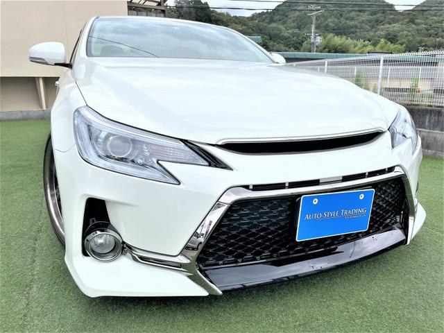 マークｘ トヨタ ２５０ｇ リラックスセレクション ｇｓｆバンパー 車高調 ｇｓフロントバンパー 車高調 社外１９ａｗ 純正エアロ メーカーｈｄｄナビ バックカメラ 地デジ スマートキー パワーシート ｅｔｃ パドルシフト リアスポイラー 左ミラーカメラ