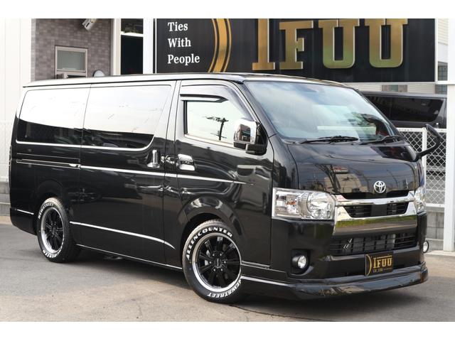 ハイエースバン トヨタ スーパーｇｌ ダークプライムｉｉ ２ ８ｄ ｔダークプライムｉｉｉｆｕｕカスタムコンプリート３フルセグナビフリップダウンモニターベットキットバケットシートカバーウッドインテリア１７ｉｎアルミｌｅｄテールローダウンエアロ電動スライド