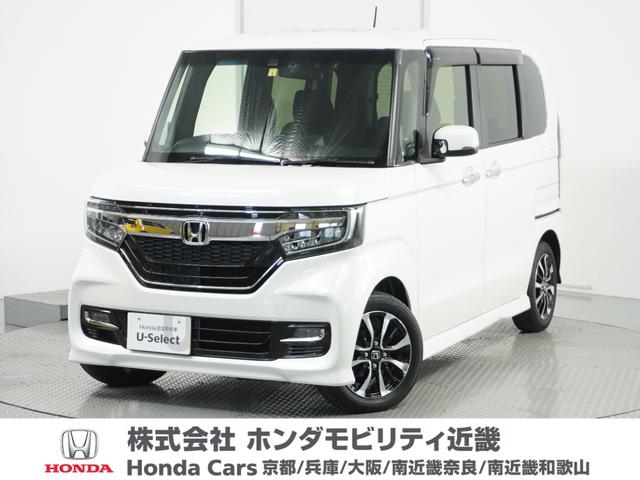 ホンダ Ｎ－ＢＯＸカスタム Ｇ・Ｌホンダセンシング　２年保証　ワンオ－ナ　ＥＴＣ　メモリーナビ　リアカメラ　ドライブレコーダー　ＬＥＤヘッドライト　シートヒーター　衝突被害軽減システム　片側電動スライドドア