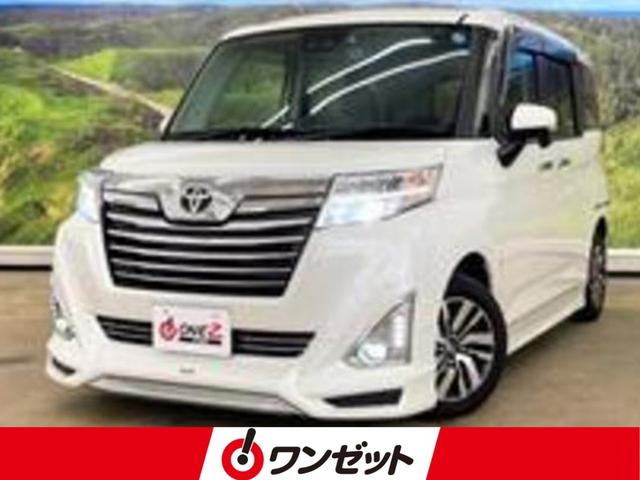 トヨタ ルーミー カスタムＧ　モデリスタエアロ　９インチナビ　両電スラ