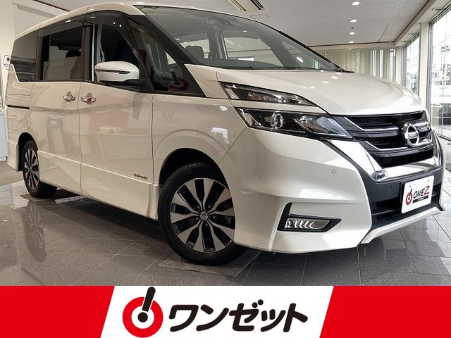 日産 セレナ ハイウェイスター　ＶセレクションＩＩ　純正フルセグナビ　フリップダウンモニター　アラビュー　エマブレ　両電スラ　Ｂｌｕｅｔｏｏｔｈ　ＥＴＣ　ＬＥＤヘッド　Ａライト　Ｐスタート　インテリキー　１６インチＡＷ　Ａストップ　Ｐガラス