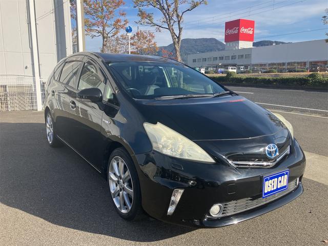 プリウスアルファ(トヨタ) Ｓツーリングセレクション　ビルトインＥＴＣ　純正ＡＷ　純正ＨＤＤナビ　バックカメラ　Ｂｌｕｅｔｏｏｔｈ　地デジＴＶ　ウインカーミラー　フォグランプ　ＬＥＤヘッドライト 中古車画像