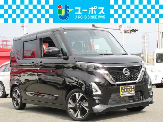 ルークス ハイウェイスター　Ｇターボプロパイロットエディション　禁煙・純正９インチナビ・フルセグＴＶ・全周囲カメラ・快適パックＡ・プロパイロット・衝突軽減・クリソナ・両側パワースライドドア・スマートキー２個・ドラレコ・ＥＴＣ・純正１５インチアルミホイール（1枚目）